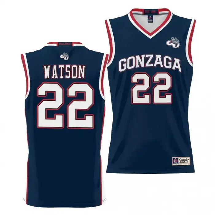 Men's Gonzaga Bulldogs Anton Watson #22 NIL Black Lightweight College Basketball Jersey