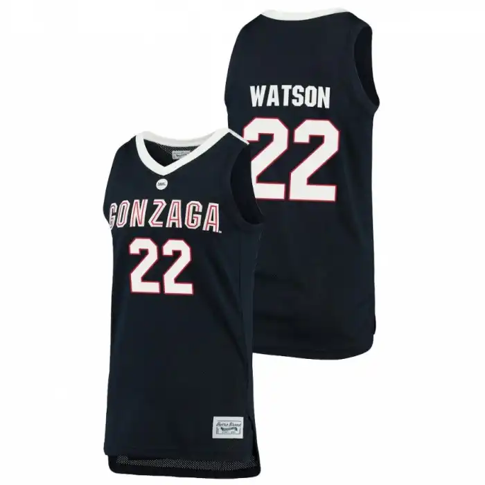 Men's Gonzaga Bulldogs Anton Watson #22 Navy 2021 Retro Original Alumni Brand College Basketball Jersey