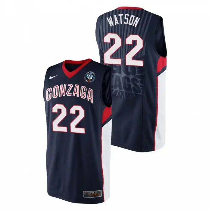 Men's Gonzaga Bulldogs Anton Watson #22 Retro Black 2021 Final Four College Basketball Jersey