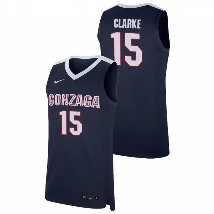 Men's Gonzaga Bulldogs Brandon Clarke #15 Replica Navy College Basketball Jersey