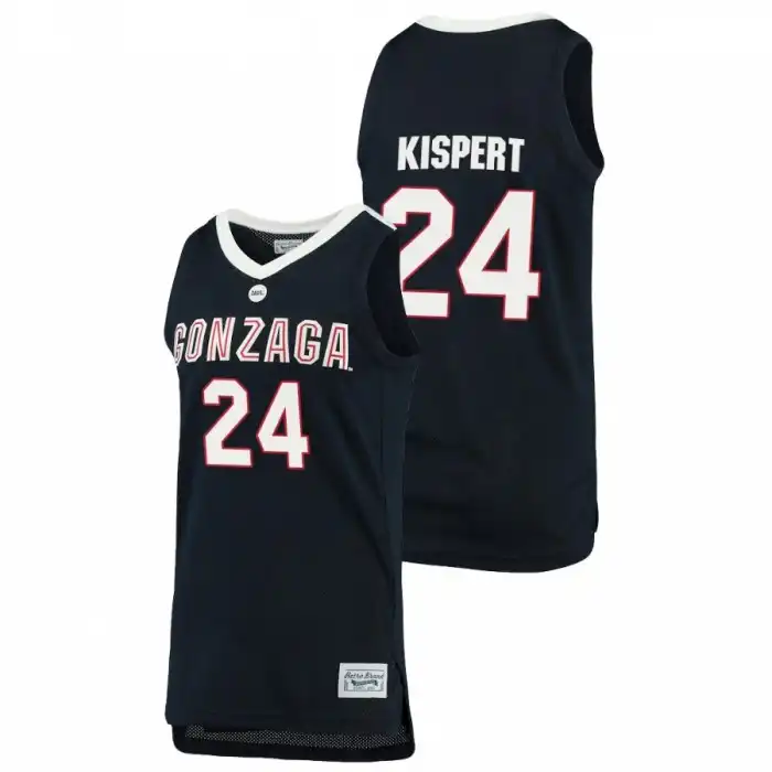 Men's Gonzaga Bulldogs Corey Kispert #24 Navy 2021 Retro Original Alumni Brand College Basketball Jersey