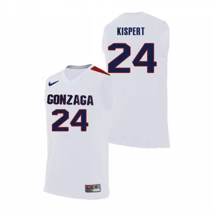 Men's Gonzaga Bulldogs Corey Kispert #24 Replica White Nike College Basketball Jersey