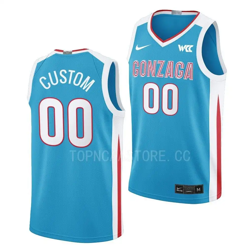 Men's Gonzaga Bulldogs Custom #00 2022-23 N7 Blue College Basketball Jersey