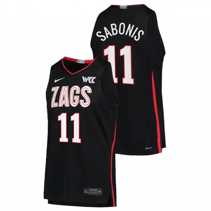 Men's Gonzaga Bulldogs Domantas Sabonis #11 NBA Black Alumni College Basketball Jersey