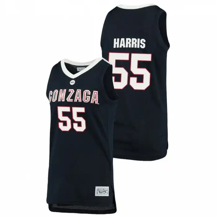 Men's Gonzaga Bulldogs Dominick Harris #55 Navy 2021 Retro Original Alumni Brand College Basketball Jersey