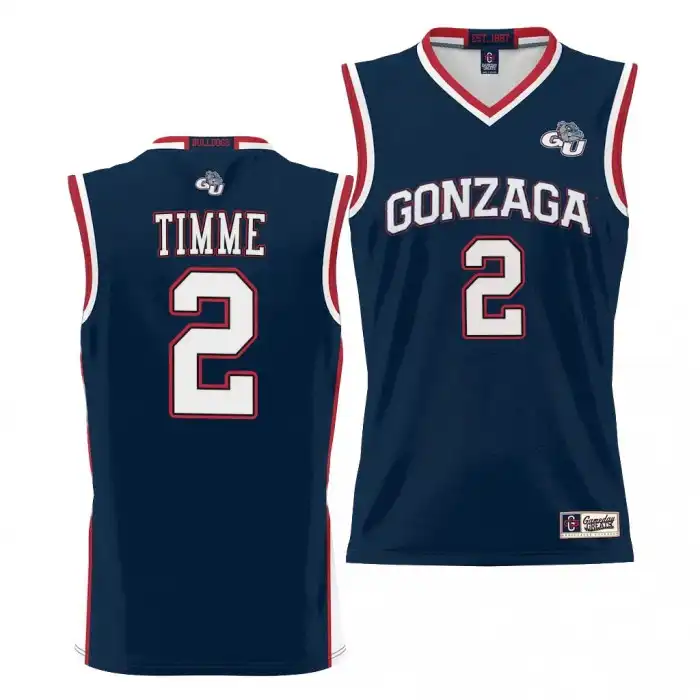 Men's Gonzaga Bulldogs Drew Timme #2 NIL Black Lightweight College Basketball Jersey