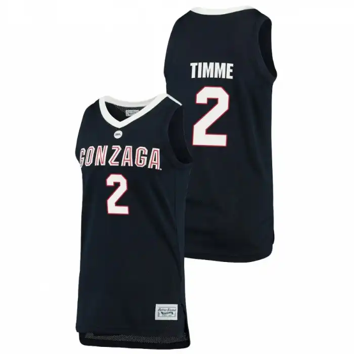 Men's Gonzaga Bulldogs Drew Timme #2 Navy 2021 Retro Original Alumni Brand College Basketball Jersey