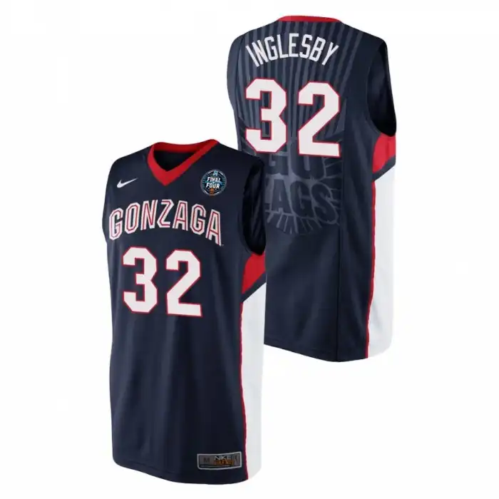 Men's Gonzaga Bulldogs Evan Inglesby #32 Retro Black 2021 Final Four College Basketball Jersey