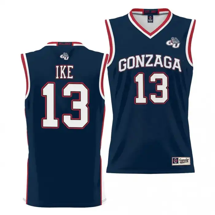 Men's Gonzaga Bulldogs Graham Ike #13 NIL Black Lightweight College Basketball Jersey