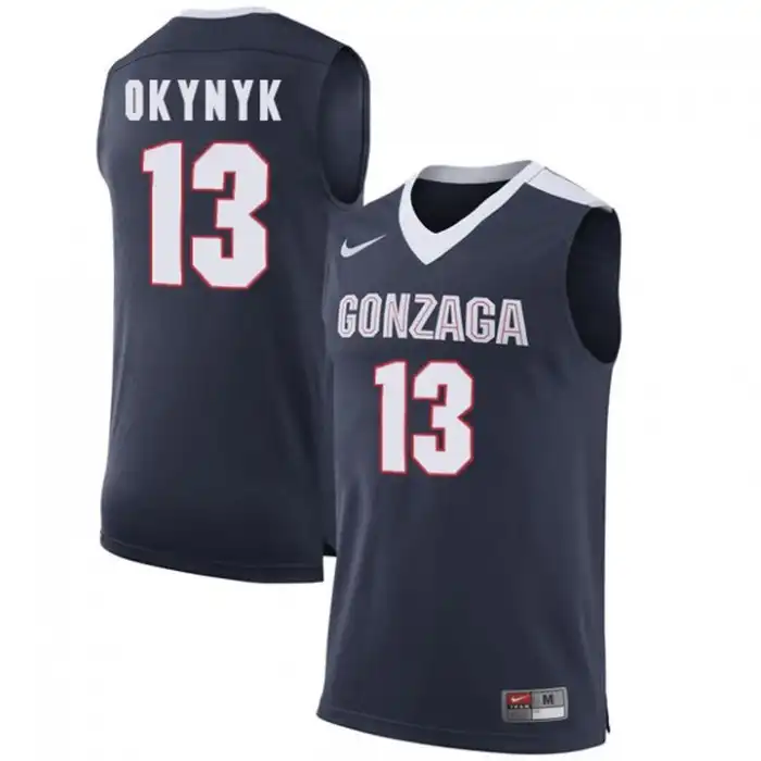 Men's Gonzaga Bulldogs Kelly Olynyk #13 Limited Navy College Basketball Jersey