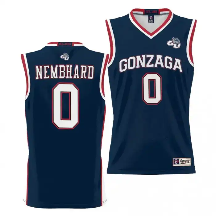 Men's Gonzaga Bulldogs Ryan Nembhard #0 NIL Black Lightweight College Basketball Jersey