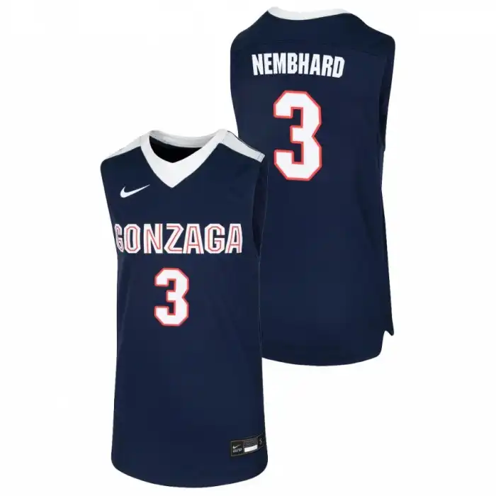 Youth Gonzaga Bulldogs Andrew Nembhard #3 Navy College Basketball Jersey