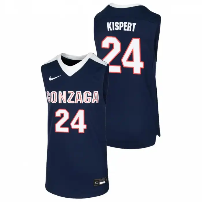 Youth Gonzaga Bulldogs Corey Kispert #24 Navy College Basketball Jersey