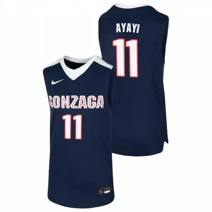 Youth Gonzaga Bulldogs Joel Ayayi #11 Navy College Basketball Jersey